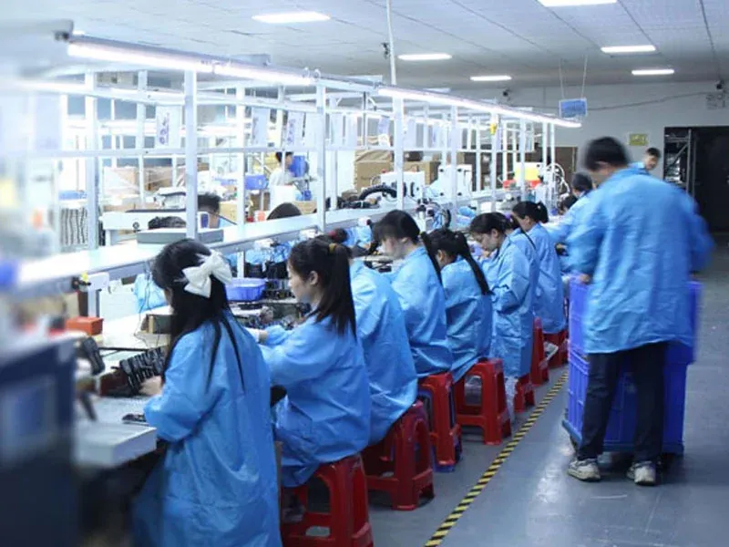 Automated SMT production line with AOI inspection for charger PCBs